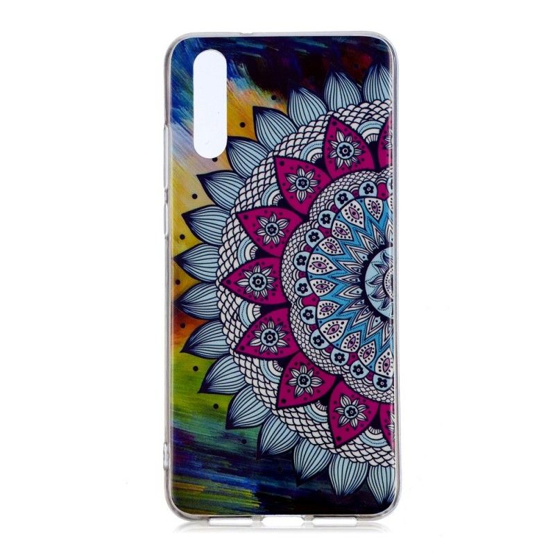 Hülle Huawei P20 Fluoreszierendes Farbiges Mandala