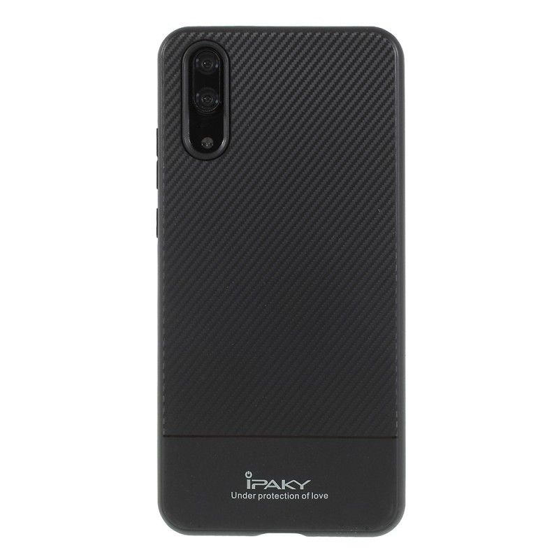 Hülle Huawei P20 Schwarz Ipaky Kohlefaser