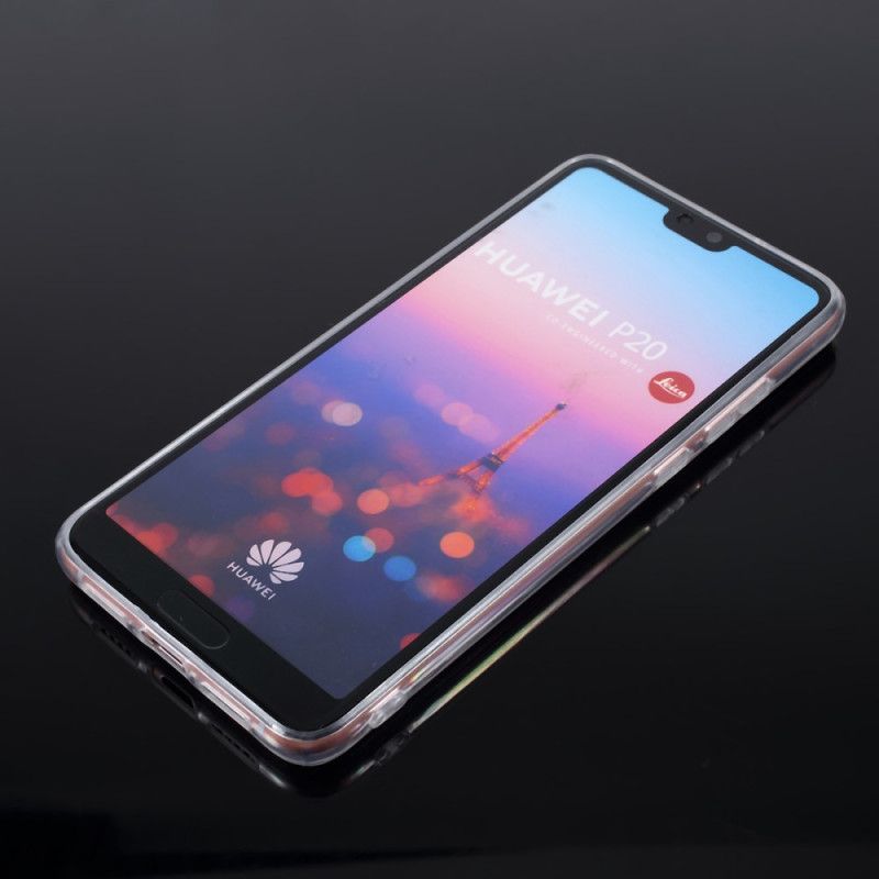 Hülle Huawei P20 Schwarz Lasermarmor