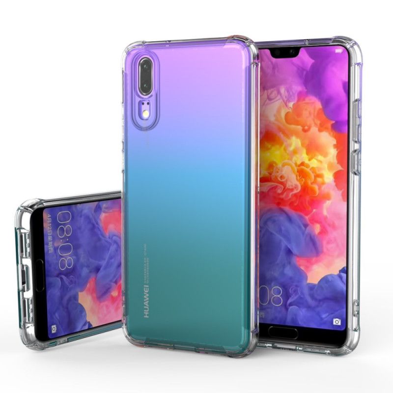 Hülle Huawei P20 Transparent Transparente Leeu-Schutzkissen