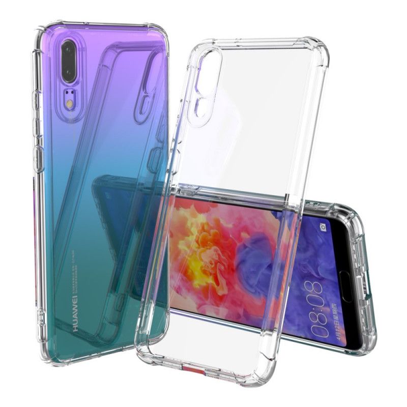 Hülle Huawei P20 Transparent Transparente Leeu-Schutzkissen