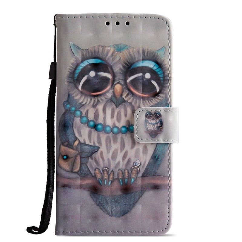 Lederhüllen Für Huawei P20 Miss Owl 3D