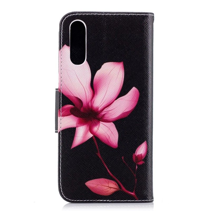 Lederhüllen Huawei P20 Handyhülle Rosa Blume