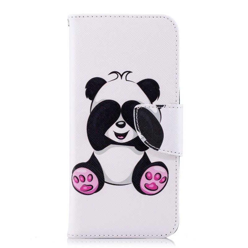 Lederhüllen Huawei P20 Lustiger Panda