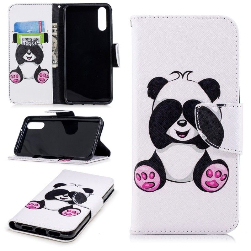 Lederhüllen Huawei P20 Lustiger Panda