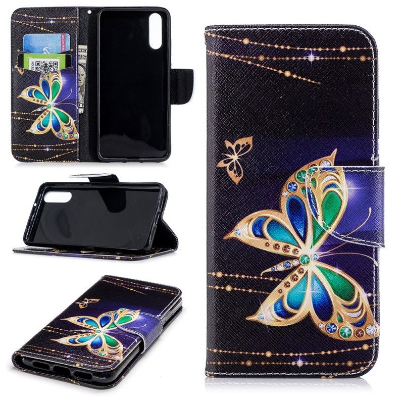 Lederhüllen Huawei P20 Magischer Schmetterling