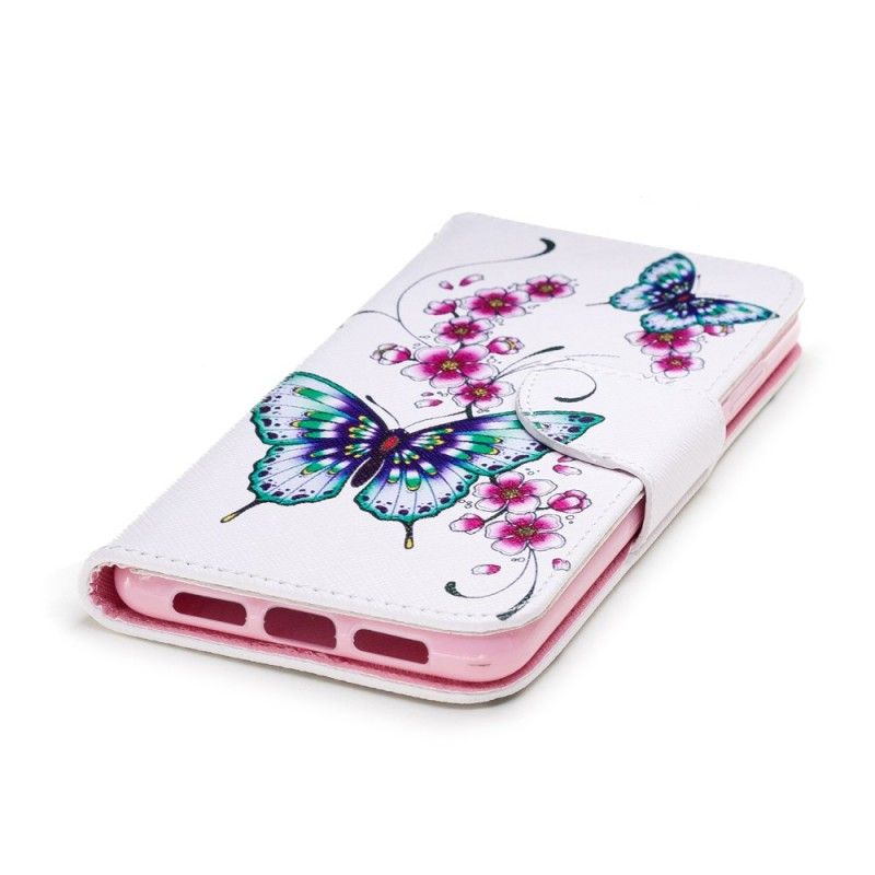 Lederhüllen Huawei P20 Wunderbare Schmetterlinge