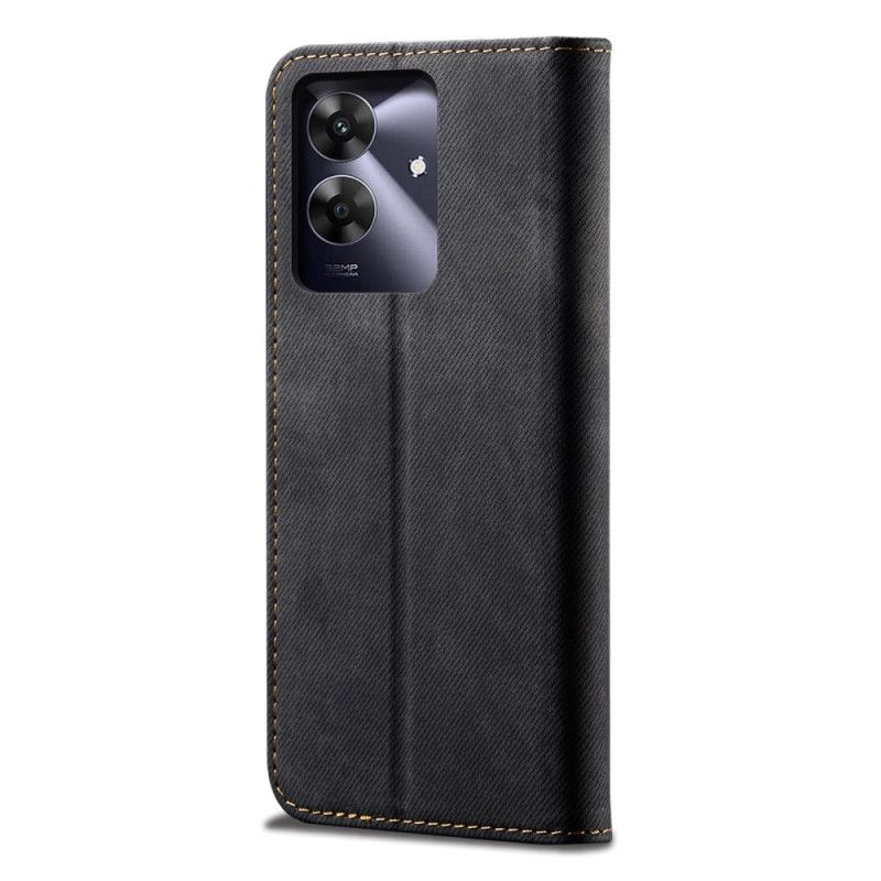 Flip Case Realme Note 60x Handyhülle Denim-stoff