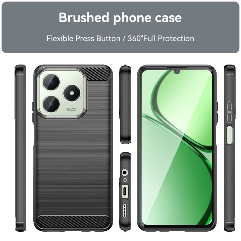 Hülle Realme Note 60x Gebürstete Kohlefaser