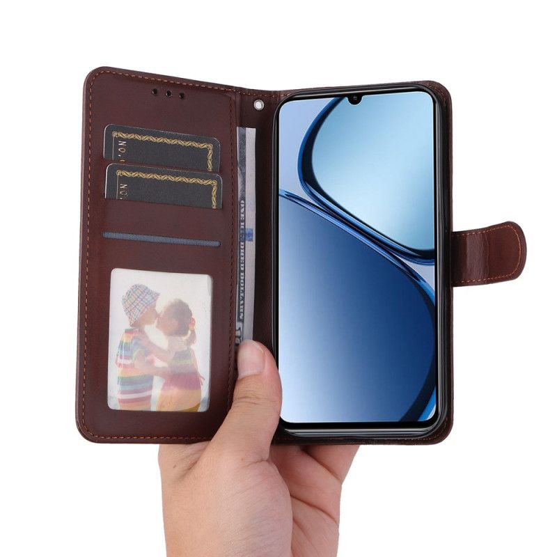 Lederhüllen Für Realme Note 60x Glattlederoptik