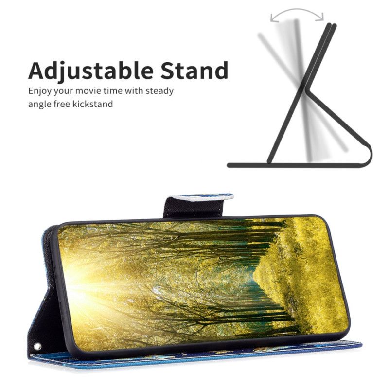 Lederhüllen Für Realme Note 60x Goldene Schmetterlinge