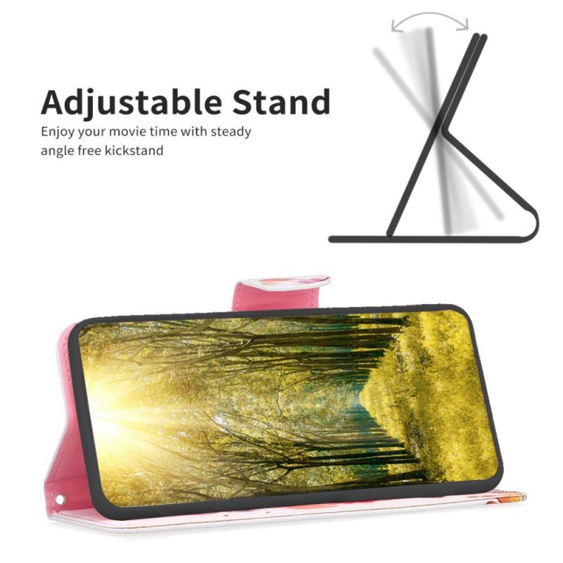 Lederhüllen Realme Note 60x Aquarell-schmetterlinge