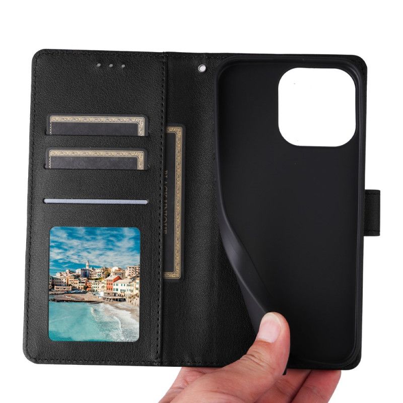 Lederhüllen Realme Note 60x Handyhülle Glattes Kunstleder
