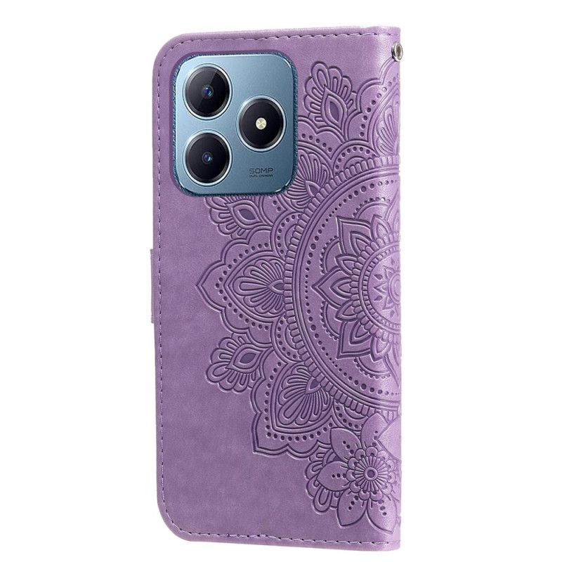 Lederhüllen Realme Note 60x Handyhülle Mandala-muster