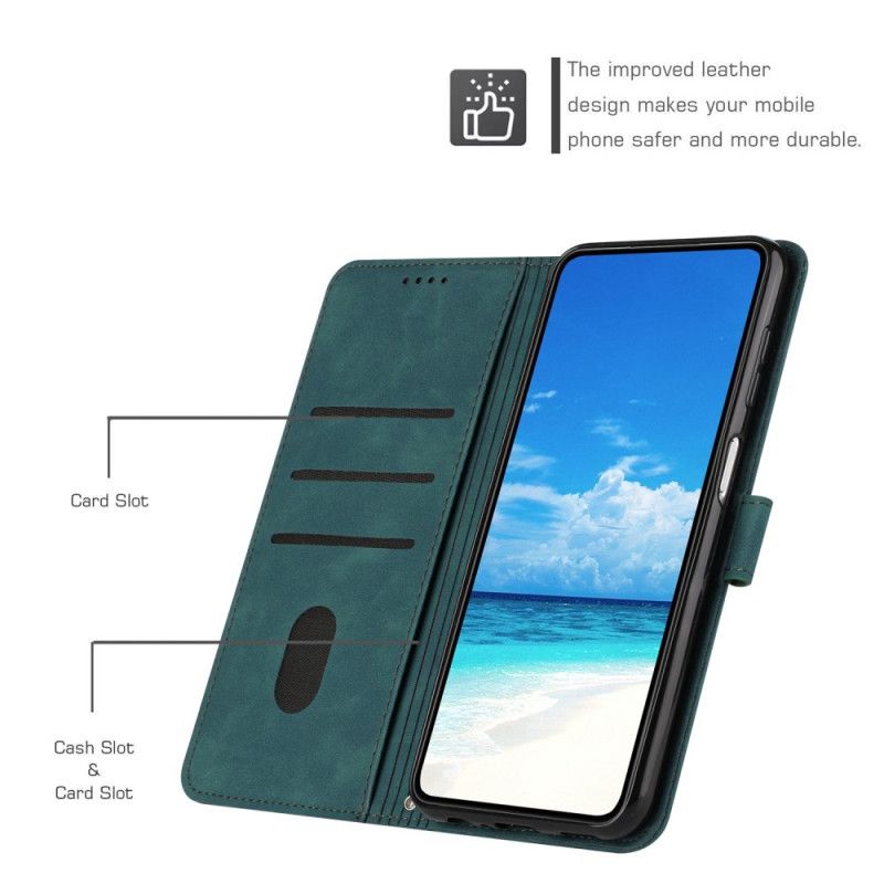 Lederhüllen Realme Note 60x Riemen Mit Lächeln