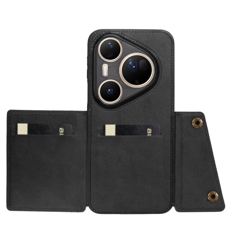Hülle Für Huawei Pura 80 Ultra Kartenhalter In Lederoptik