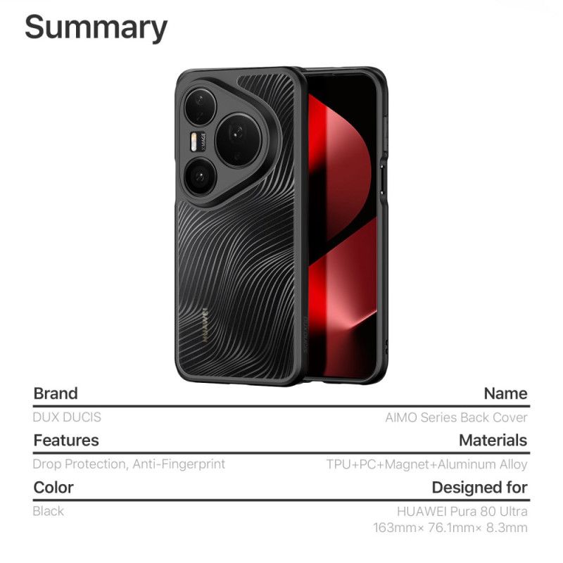 Hülle Huawei Pura 80 Ultra Handyhülle Aimo-serie Dux Ducis