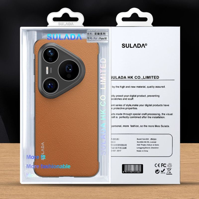 Hülle Huawei Pura 80 Ultra Handyhülle Echtes Sulada-leder