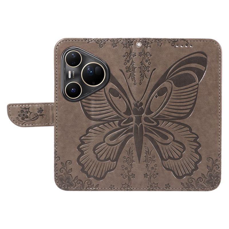 Lederhüllen Huawei Pura 80 Ultra Grafischer Schmetterling
