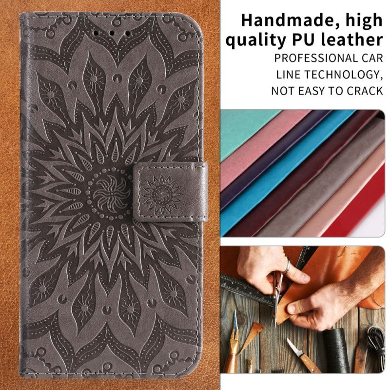 Lederhüllen Huawei Pura 80 Ultra Handyhülle Sonnenblumenmuster