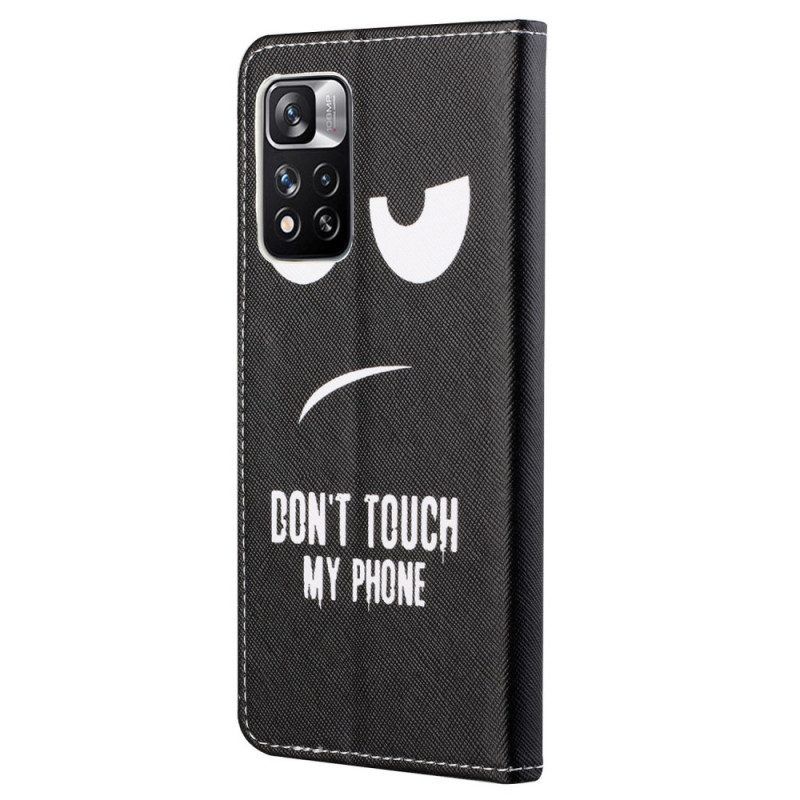 Flip Case Für Xiaomi Redmi Note 11 Pro / 11 Pro 5G Berühren Sie Nicht Mein Telefon