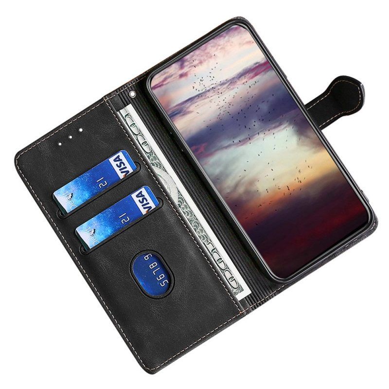 Flip Case Für Xiaomi Redmi Note 11 Pro / 11 Pro 5G Kunstleder Bicolor Stylisch