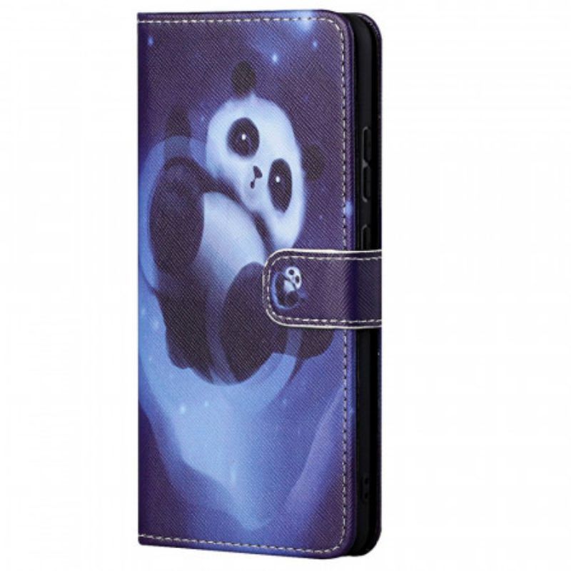 Flip Case Für Xiaomi Redmi Note 11 Pro / 11 Pro 5G Panda-weltraum