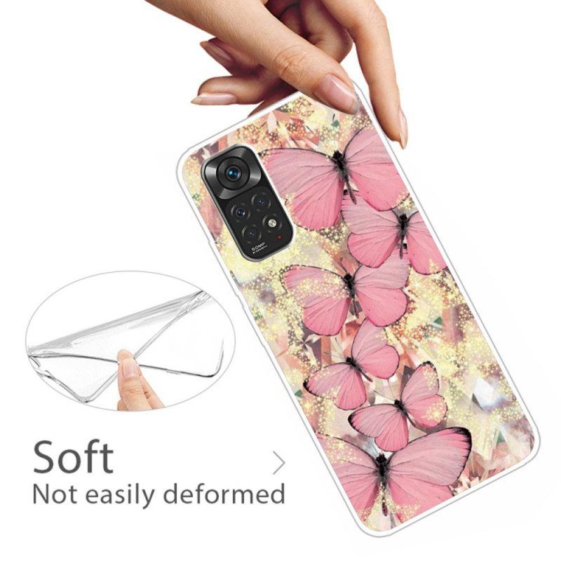 Handyhülle Für Xiaomi Redmi Note 11 Pro / 11 Pro 5G Königliche Schmetterlinge
