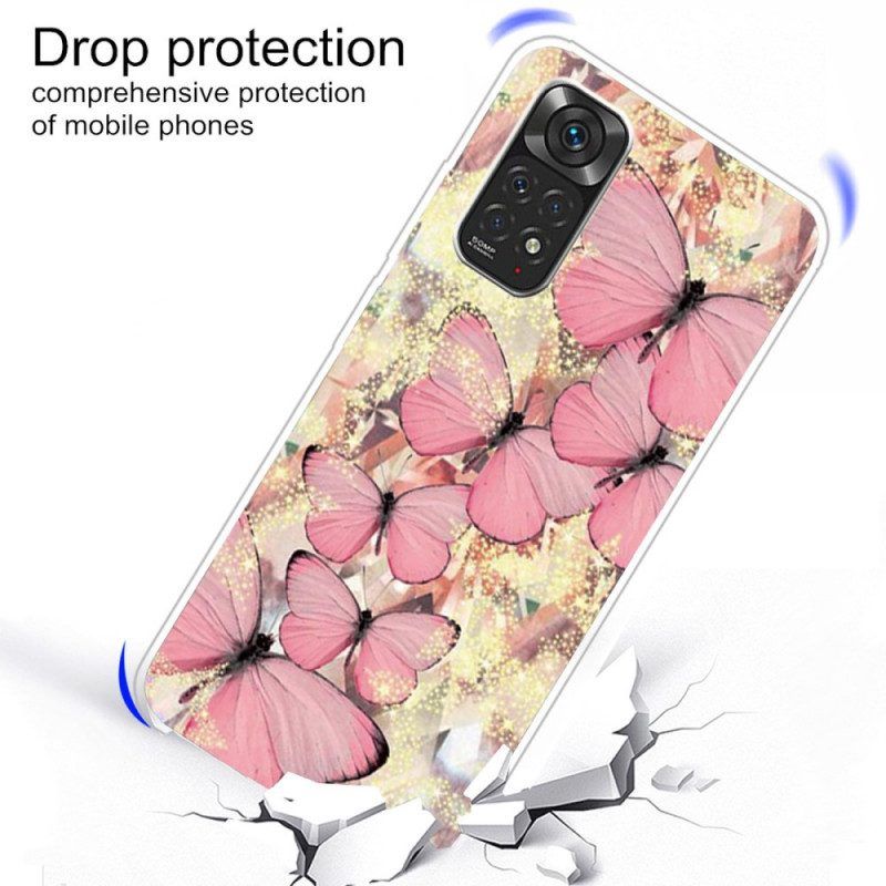 Handyhülle Für Xiaomi Redmi Note 11 Pro / 11 Pro 5G Königliche Schmetterlinge