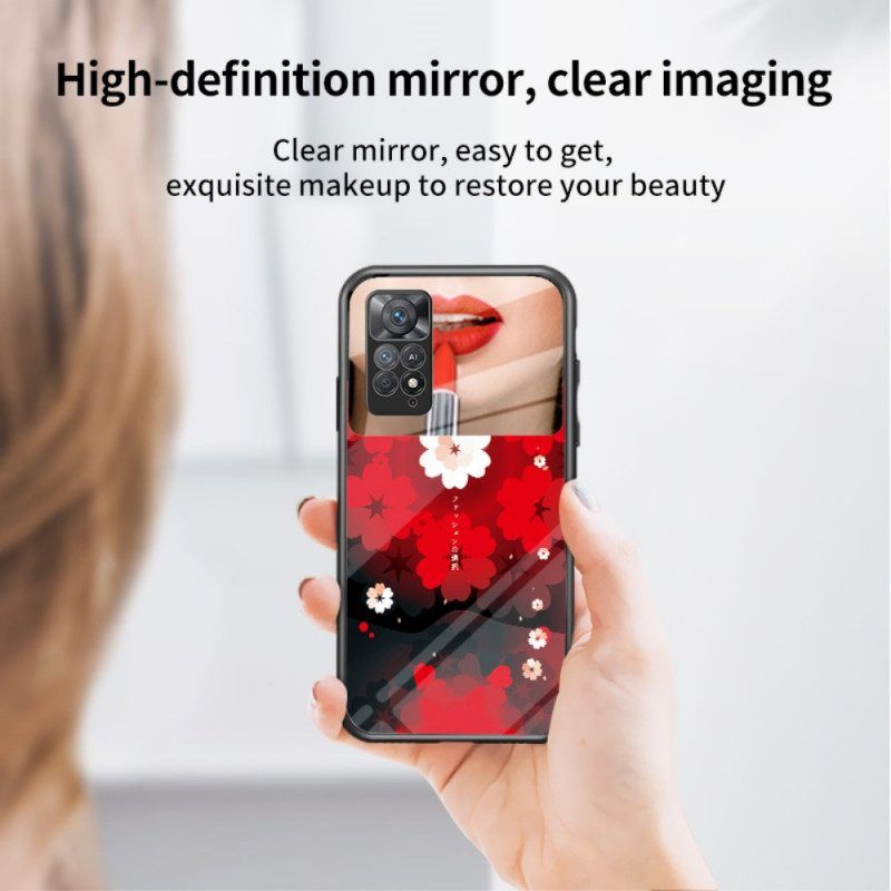 Handyhülle Für Xiaomi Redmi Note 11 Pro / 11 Pro 5G Spiegel Mit Drehbarem Ring