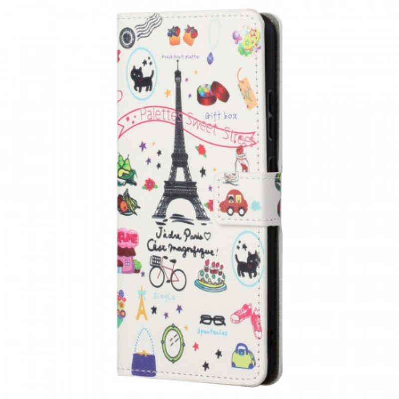 Lederhüllen Für Xiaomi Redmi Note 11 Pro / 11 Pro 5G Ich Liebe Paris