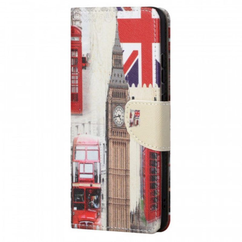 Lederhüllen Für Xiaomi Redmi Note 11 Pro / 11 Pro 5G Londoner Leben