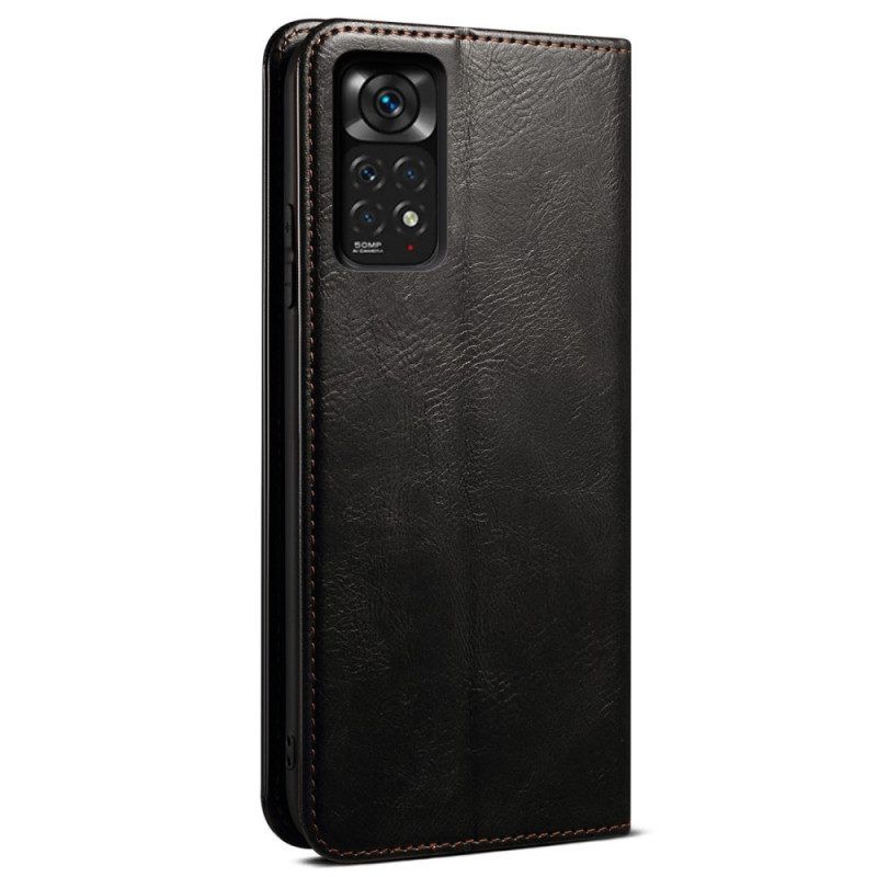 Schutzhülle Für Xiaomi Redmi Note 11 Pro / 11 Pro 5G Flip Case Gewachstes Kunstleder