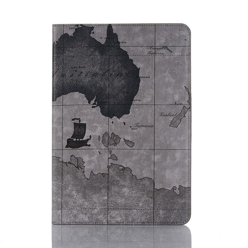 Case Samsung Galaxy Tab S7 Plus Grau Weltkarte