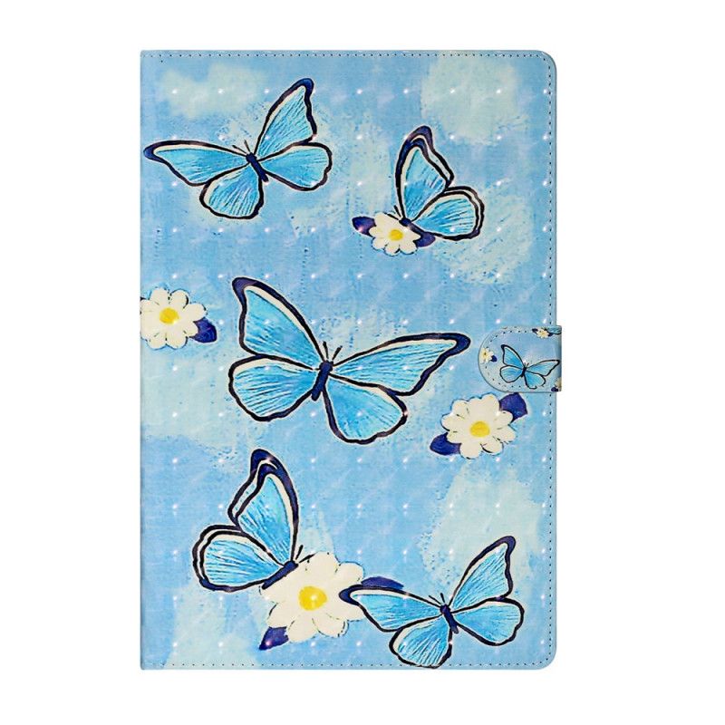 Lederhüllen Samsung Galaxy Tab S7 Plus Weiß Schmetterlingsfee