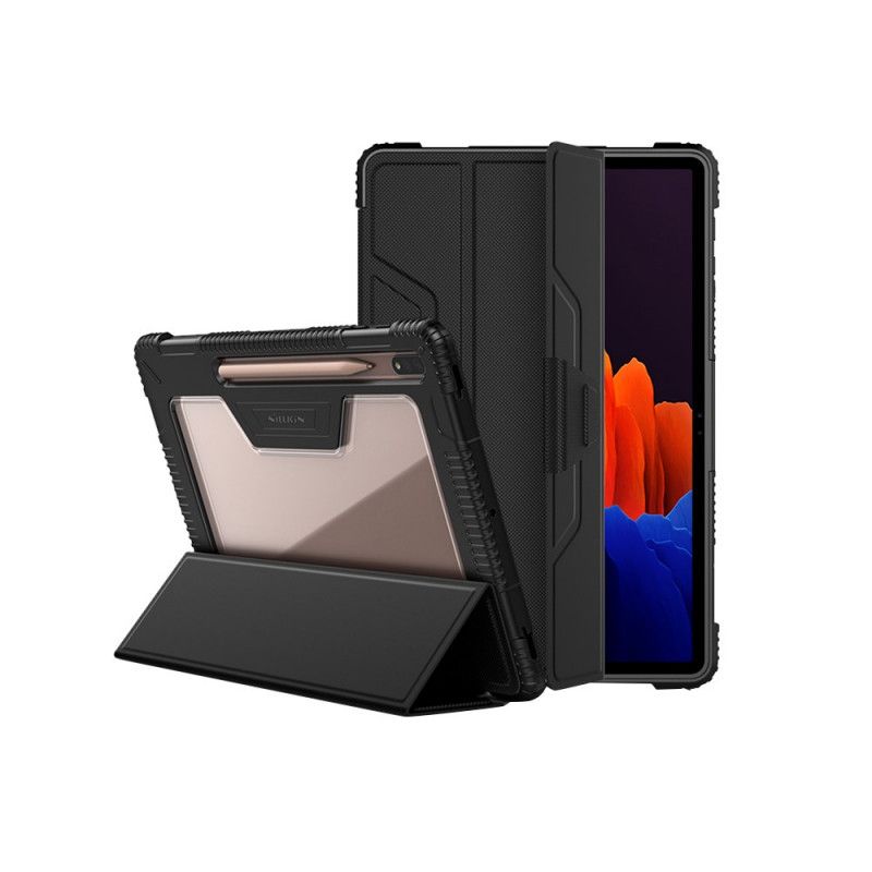 Smart Case Samsung Galaxy Tab S7 Plus Kunstleder Stoßstange Nillkin