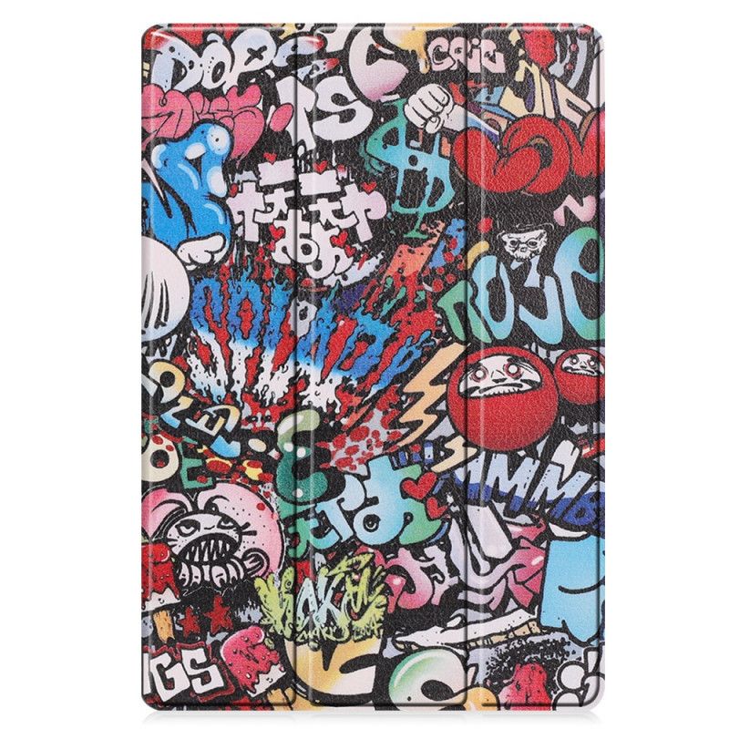 Smart Case Samsung Galaxy Tab S7 Plus Verstärktes Graffiti