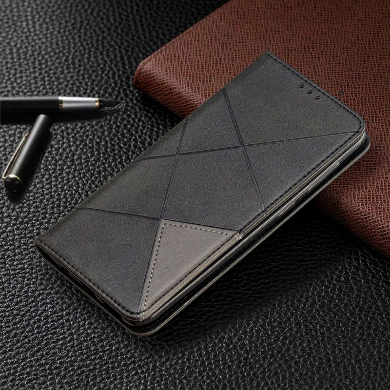 Flip Case Samsung Galaxy A30 Schwarz Künstlerstil