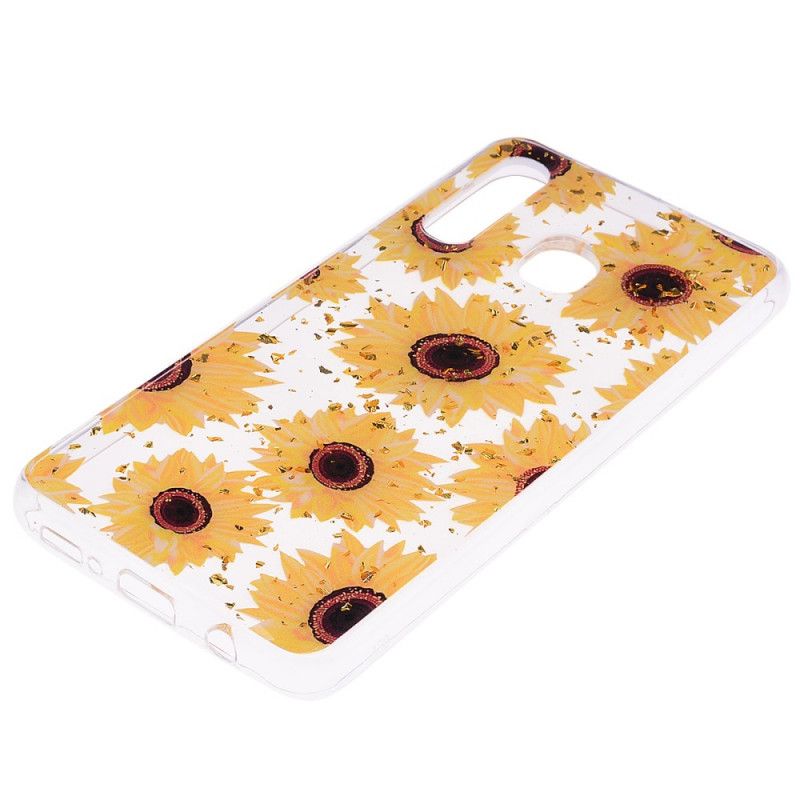 Hülle Für Samsung Galaxy A30 Mehrere Sonnenblumen