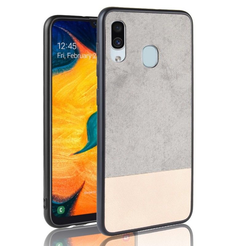 Hülle Samsung Galaxy A30 Handyhülle Zweifarbiges Kunstleder