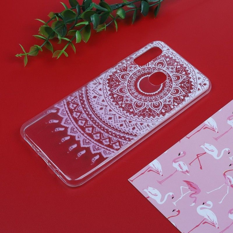 Hülle Samsung Galaxy A30 Rose Transparentes Buntes Mandala