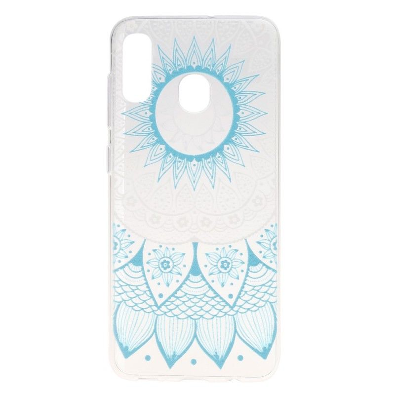 Hülle Samsung Galaxy A30 Rose Transparentes Buntes Mandala