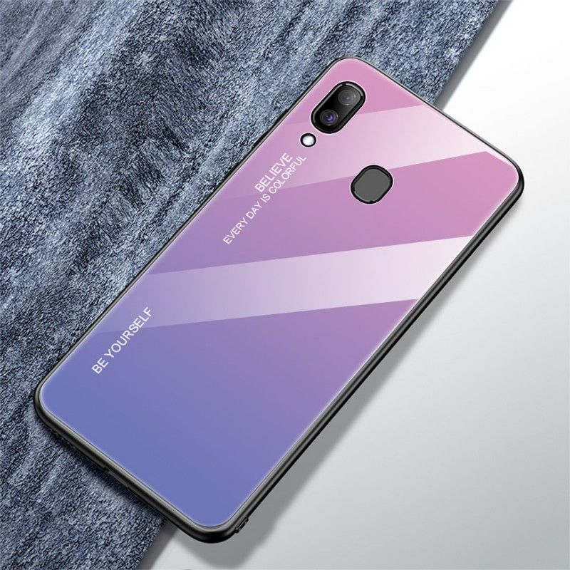 Hülle Samsung Galaxy A30 Rot Verzinkte Farbe