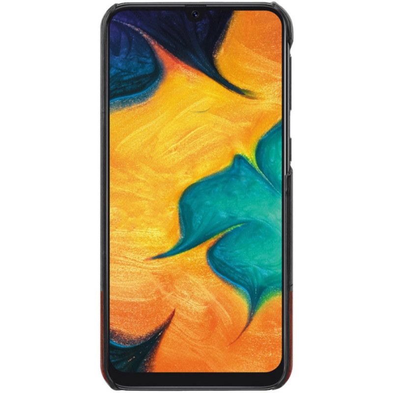Hülle Samsung Galaxy A30 Schwarz Ledereffekt Der Imak Ruiyi-Serie