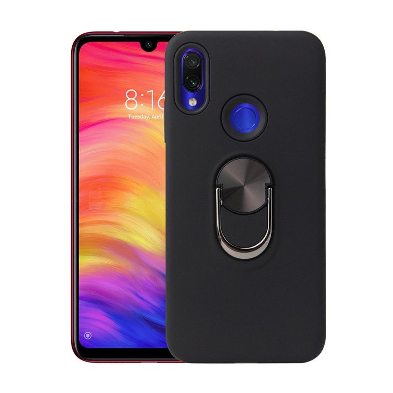Hülle Samsung Galaxy A30 Schwarz Ring Aus Silikon Und Kunststoff