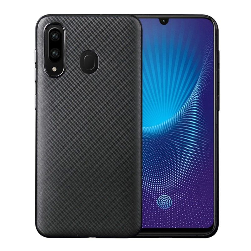 Hülle Samsung Galaxy A30 Schwarz Rutschfest Gewebt