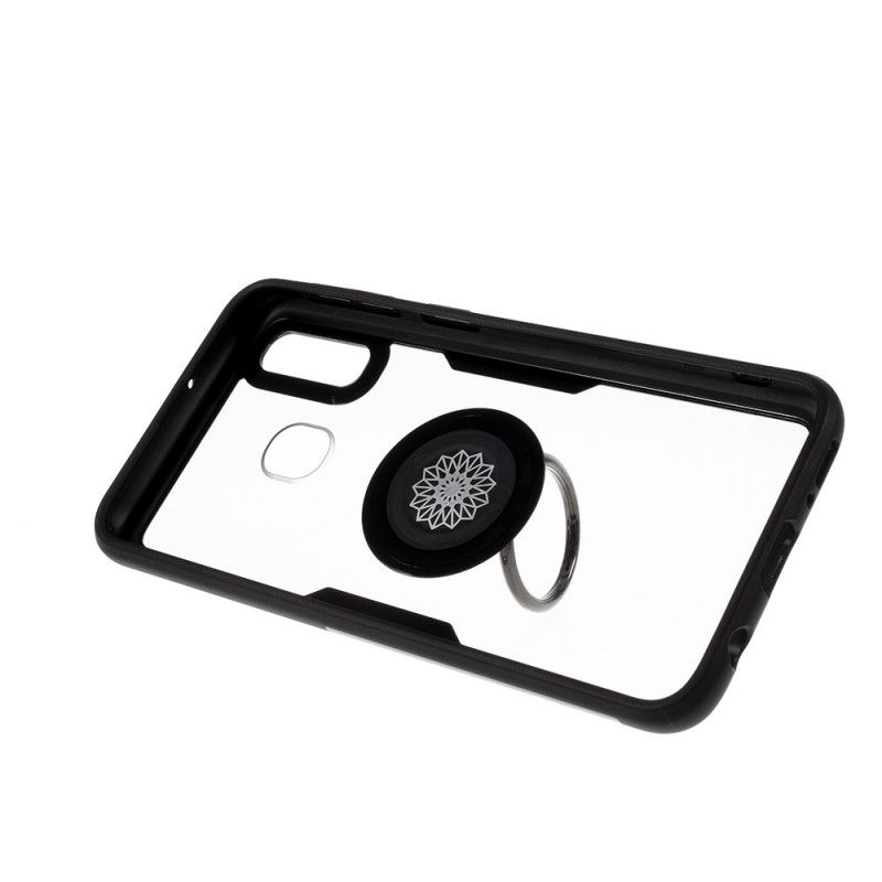 Hülle Samsung Galaxy A30 Schwarz Transparent Mit Stützring