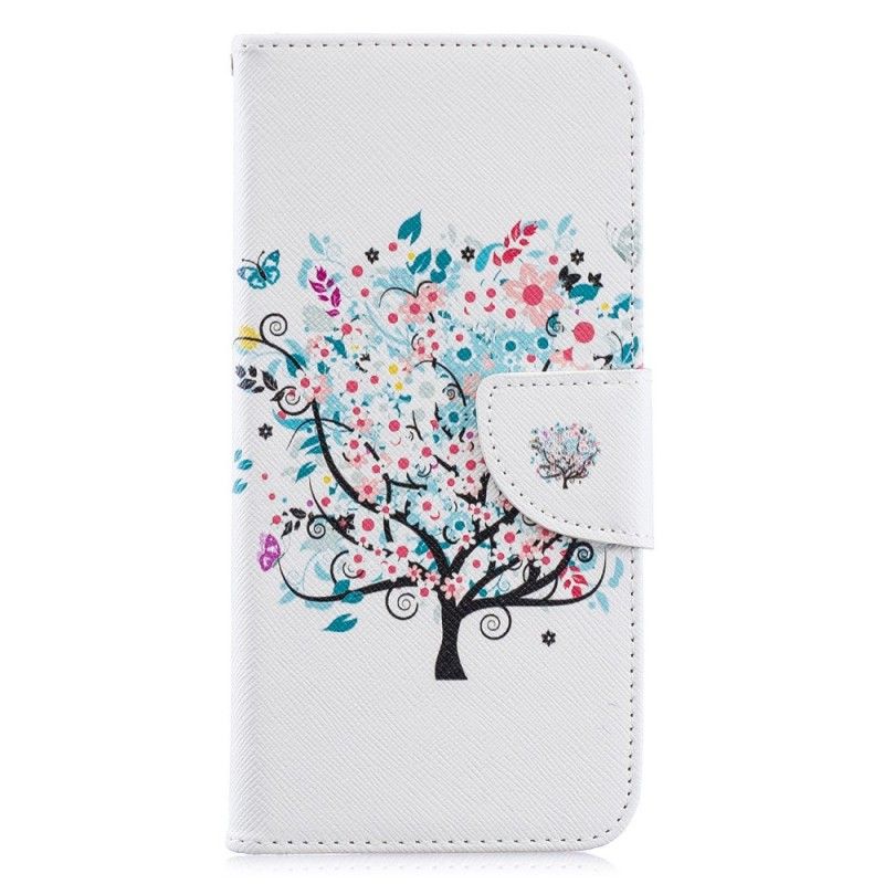 Lederhüllen Samsung Galaxy A30 Handyhülle Blühender Baum