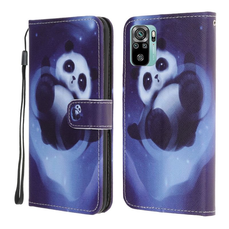 Lederhüllen Xiaomi Redmi Note 10 / Note 10S Panda-Raum Mit Tanga