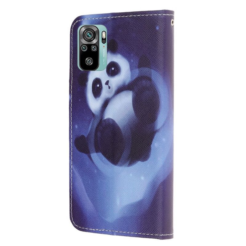 Lederhüllen Xiaomi Redmi Note 10 / Note 10S Panda-Raum Mit Tanga